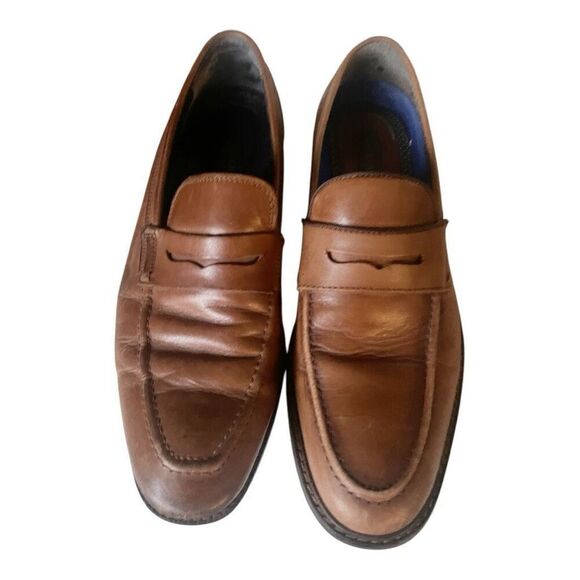 Men’s Vince Camuto Brown Slip on Casual Loafers Shoes Size 8.5 - Picture 1 of 5